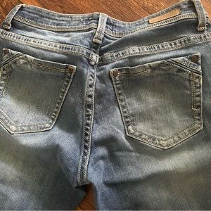 buckle black bootcut jeans size 28